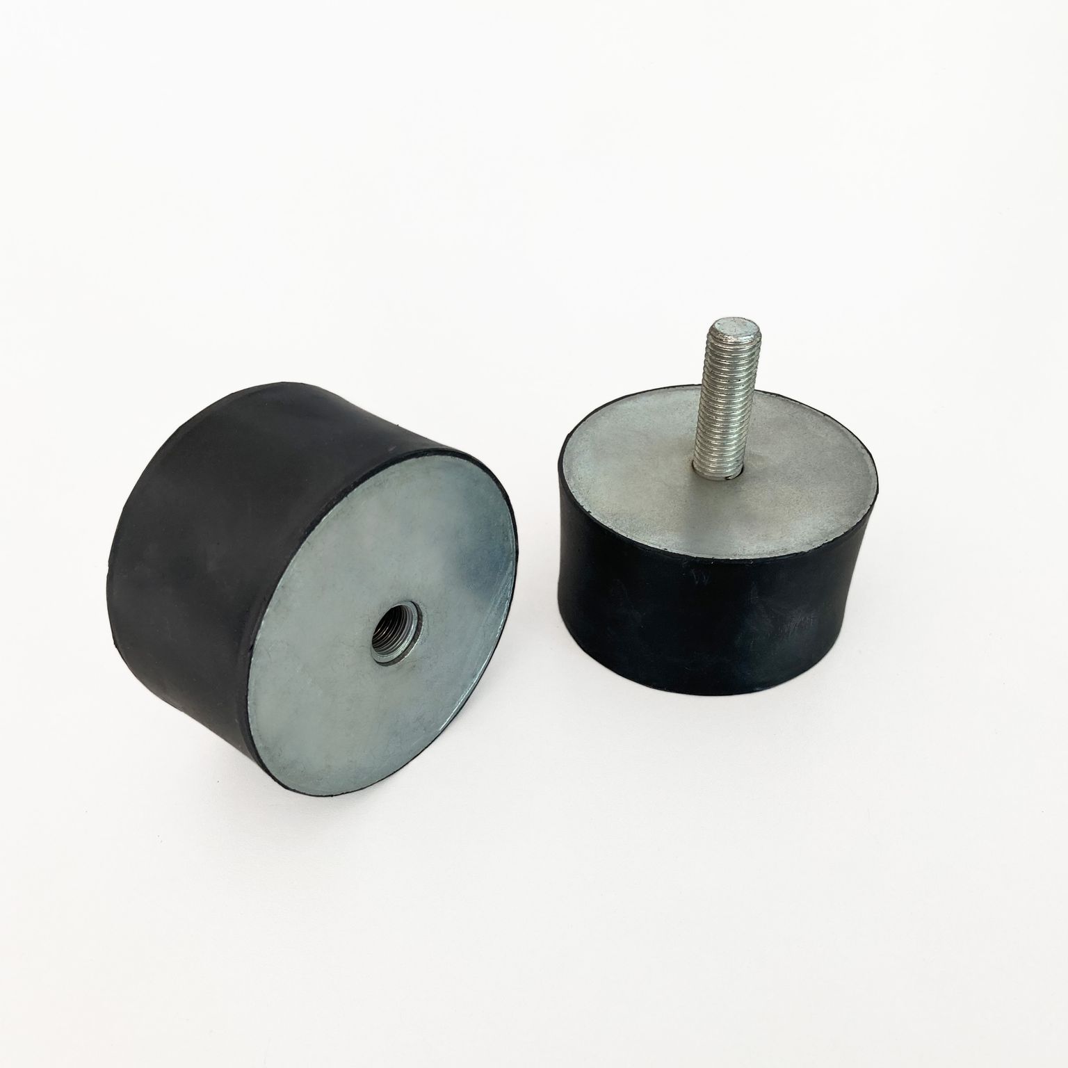 Vibration buffers with internal and external threads